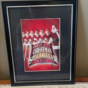Framed Radio City Christmas Spectacular Poster early 2000’s